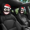 2Pcs Santa Claus Car Headrest Cover Universal Auto Seat Headcover  Gift for Car Lover