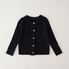 Kids Solid Color Crew Neck Long Sleeve Cardigan Sweater Boys Girls Toddler Casual Outerwear