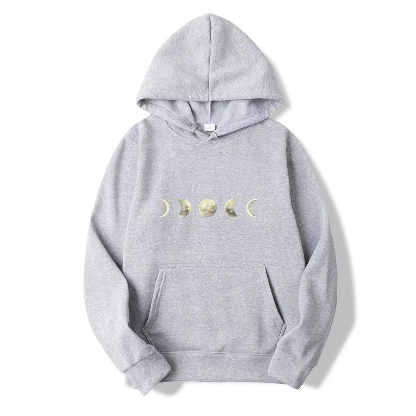 Unisex Printed Fashion Trend Hoodie, Casual Loose Fleece Design, Perfect for Daily Wear and Stylish Outfits. WY0415