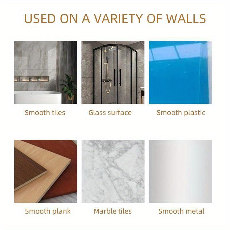 Punch-Free Wall-Mounted Soft Silicone Toilet Brush No Dead Angle Toilet Cleaning Brush Refillable Detergent Toilet Brush with Base