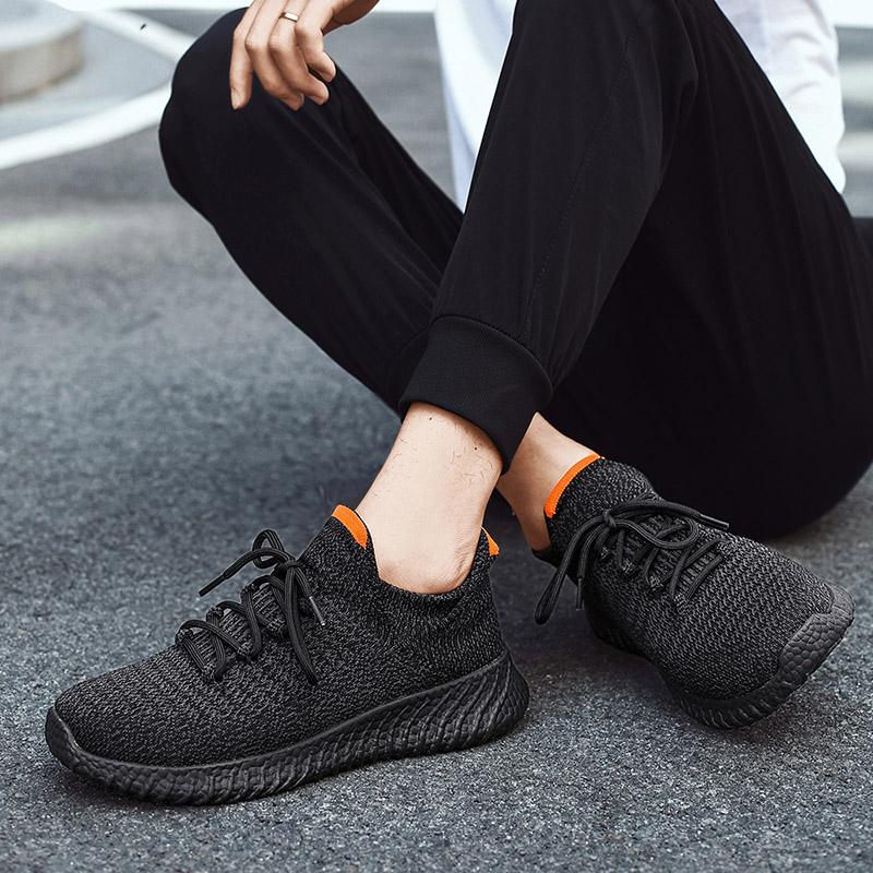 Обувь большого размера. Легкие дышащие летающие носки. Обувь для пар. Повседневная — фото 8