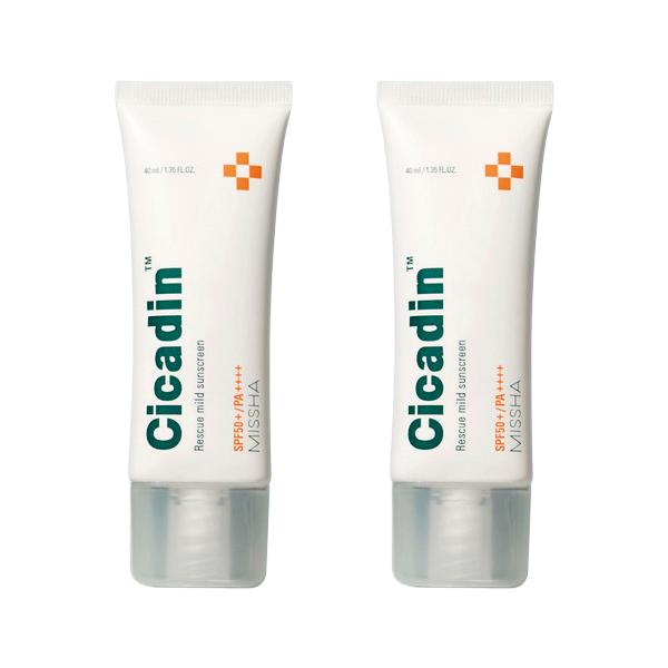 

MISSHA Cicadin Rescue Ato Mega Sun Protection Cushion SPF50+ PA++++ 25 г #Sun Cream 40ml x 2pcs
