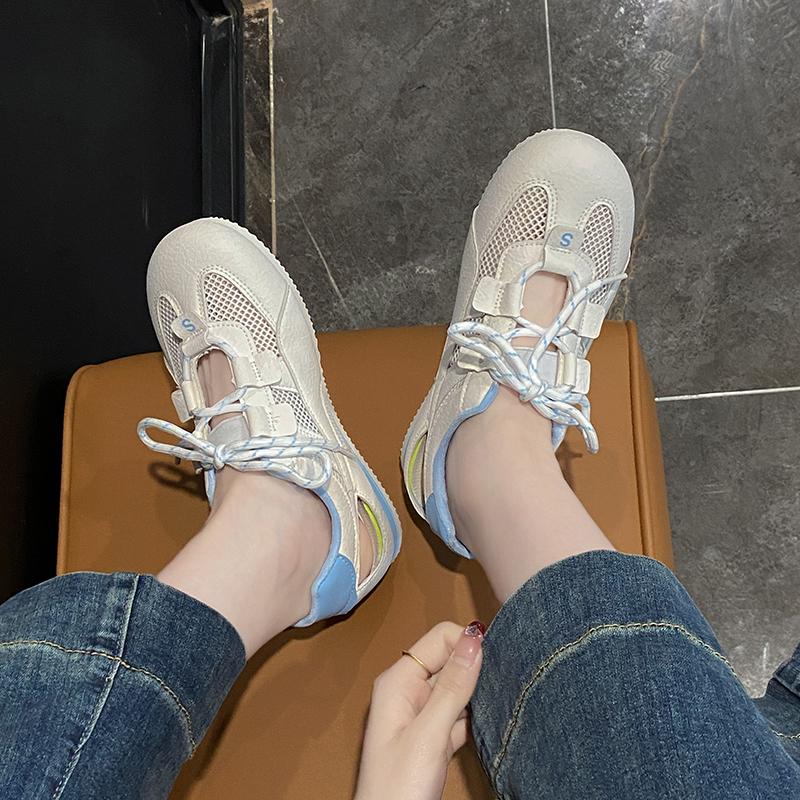 Fashion CRLAYDK Fashion Women Sneakers Hollow Out Summer Casual Tennis Platform Breathable Skate Shoes Mesh Walking Anti Slip Trainers