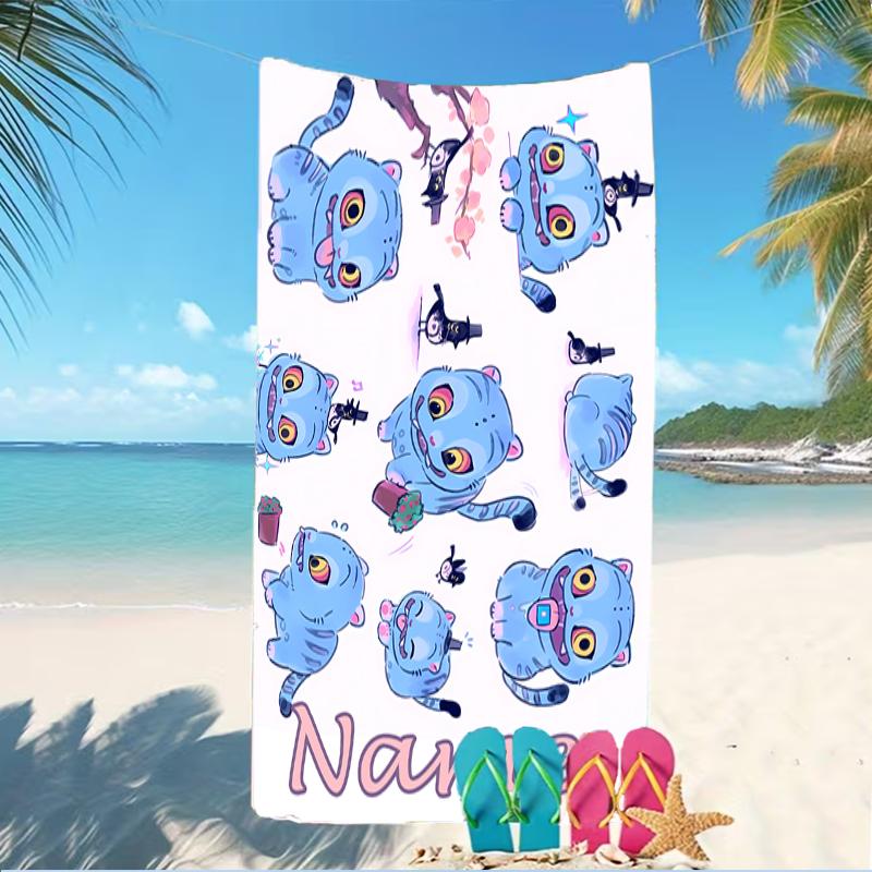Customizable Personalized Beach Towels Kpop Demon Hunters Themed designs.Suitable for the Beach, Yoga, Sports;ideal As Beach Accessories