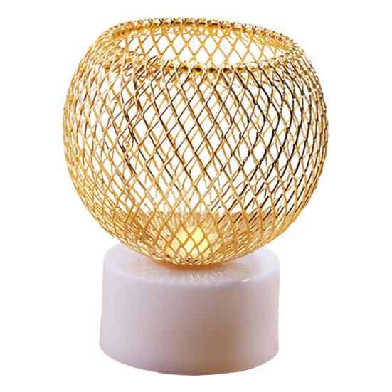 Star Moon Iron Art Mesh Candlestick Candle Lamp Rustic Style Display Mold Ramadan Eid Mubarak Festive Decoration