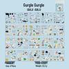Language and Leisure: Cute Cat Pattern Decorative Sticker Book for Pets