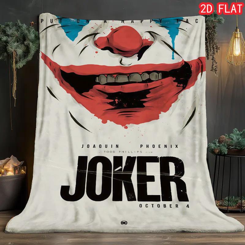 Joker Movie Collection Blanket Lightweight Warm Comfortable for Bedroom Sofa Gift for Movie Collectors