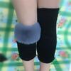Autumn Winter Thickened Wool-Like Cashmere Knee Warmers Unisex Cold Protection Elderly Leg Protection
