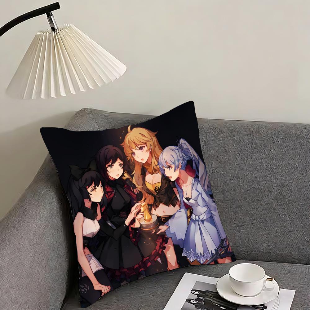 RWBY Cushion Cover Reversible Plush Pillow Cover – For Car, Sofa, Bedroom, Perfect As a Gift.