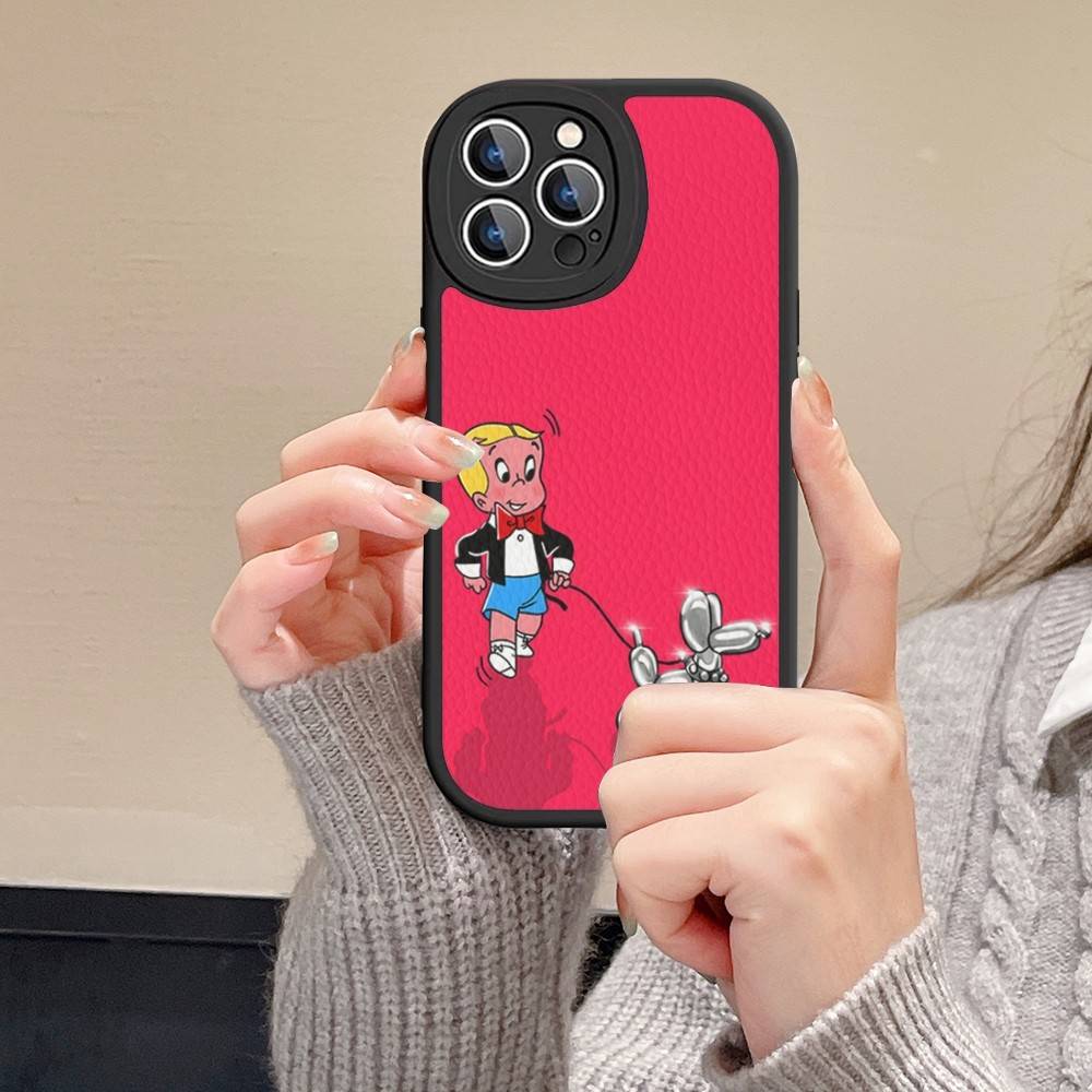 Cartoon Richie Rich Phone Case Hard Leather For IPhone 14 13 16 Mini 15 14 11 12 Pro Max Plus Fundas