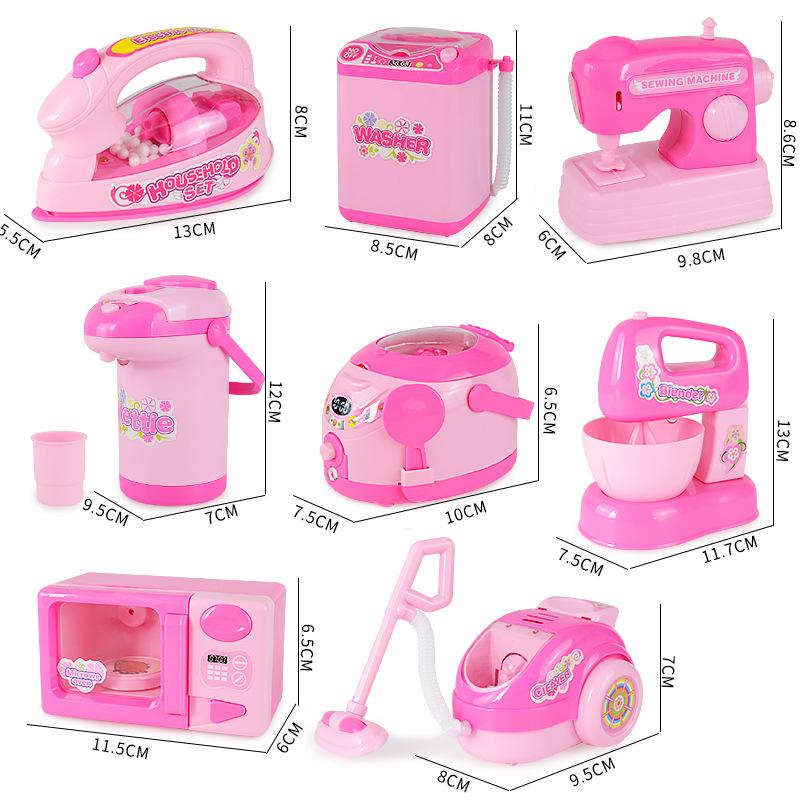 Mini Small Home Appliance Toys, Simulated Refrigerator Washing Machine Models, Children'S Play House Kitchen Appliance Toys