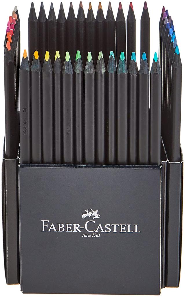Coloring Black Tin Faber-Castell Pencils, Edition, 116450, 50-Piece
