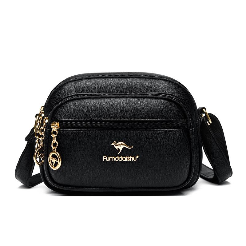 

Simple and textured messenger bag for women, new mobile phone bag for mother, high-end portable shoulder bag for women чёрный