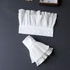 Womens Detachable Fairy Wrist Ruffle Cuffs White Flared False Sleeves For Sweater Dress Clothing Accessories