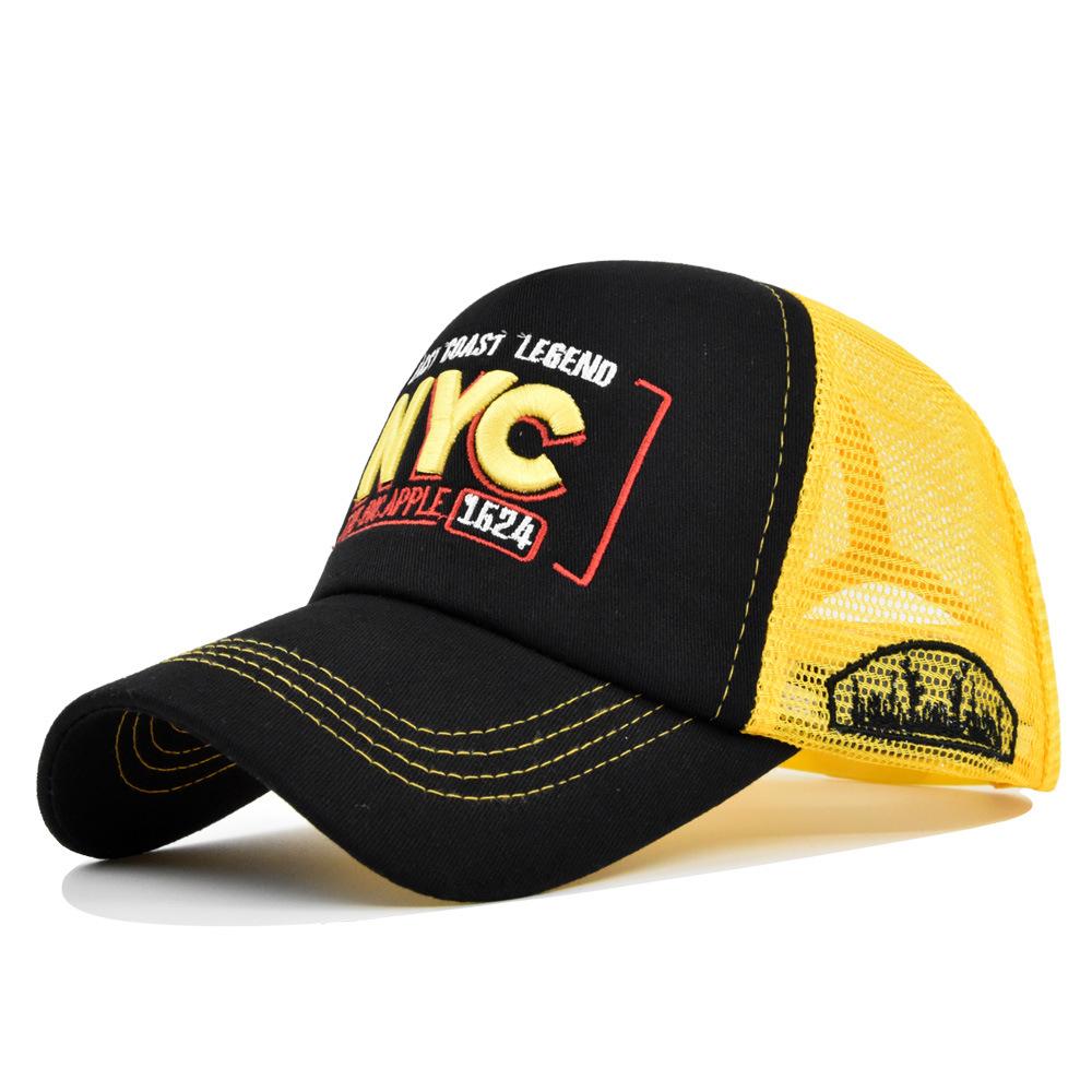Summer High Quality Mesh Baseball Cap For Unisex Letter Embroidery Adjustable Fashion Hip Hop Snapback Running Outdoor Sport Hat