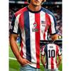 Maglia da Calcio Americana 2026 per Uomo Donna Bandiera USA Speciale Maglia da Calcio per Giovani Estate Competizione Genitore-Figlio Allenamento T-shirt