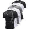 Men's Quick-Dry Printed Fitness T-Shirt: Breathable, High-Elastic Short Sleeve for Outdoor Sports & Basketball.