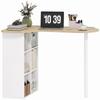 Irregular Computer Desk, Wooden, 100 x 59 cm, Oak