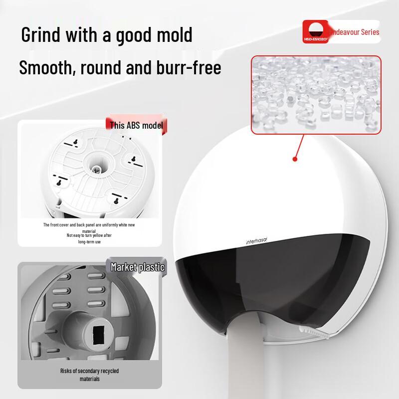 Interhasa! Wall-Mounted Large Roll Toilet Tissue Dispenser