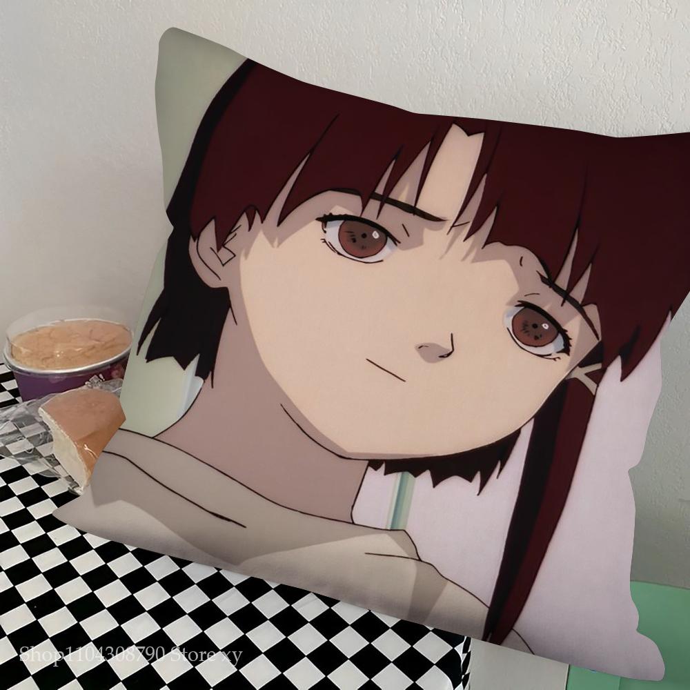 1pc Serial Experiments Lain Pillow Case Square Bedroom Sofa Leisure Comfort Cushion Car Living Room Home Decoration