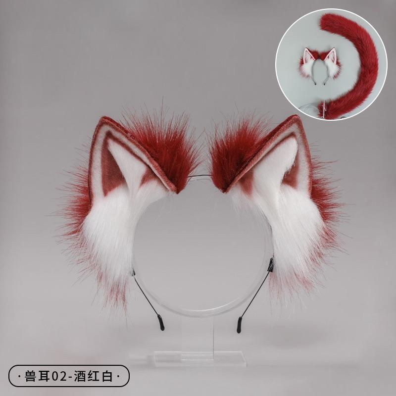Handmade Animal Ears Headband Olita Headgear Cat Ears Fox Plush Hairpin Hair Accessories Handmade Imitation Animal Ears