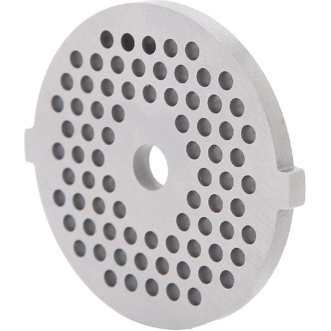 2Pcs Stainless Steel Meat Grinder Plates Discs, Replaceable Meat Grinder Blades Grinding Plate Round Hole for 5# B Type Grinder(3mm)