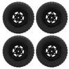 4 Pcs RC Short Course Truck Wheels 120mm Diameter Rubber Tire Plastic Hex Hub 1 10 RC Truck Wheels for Slash 4x4 2WD