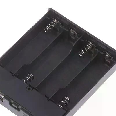 78*64*19mm USB Power Supply Battery Box For 4 X AA Batteries Portable Mini 4AA Battery Holder Storage Box Case Black White