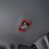 Red Carbon 2nd Row Seat Belt Buckle Frame Sticker For Honda Pilot 2016-