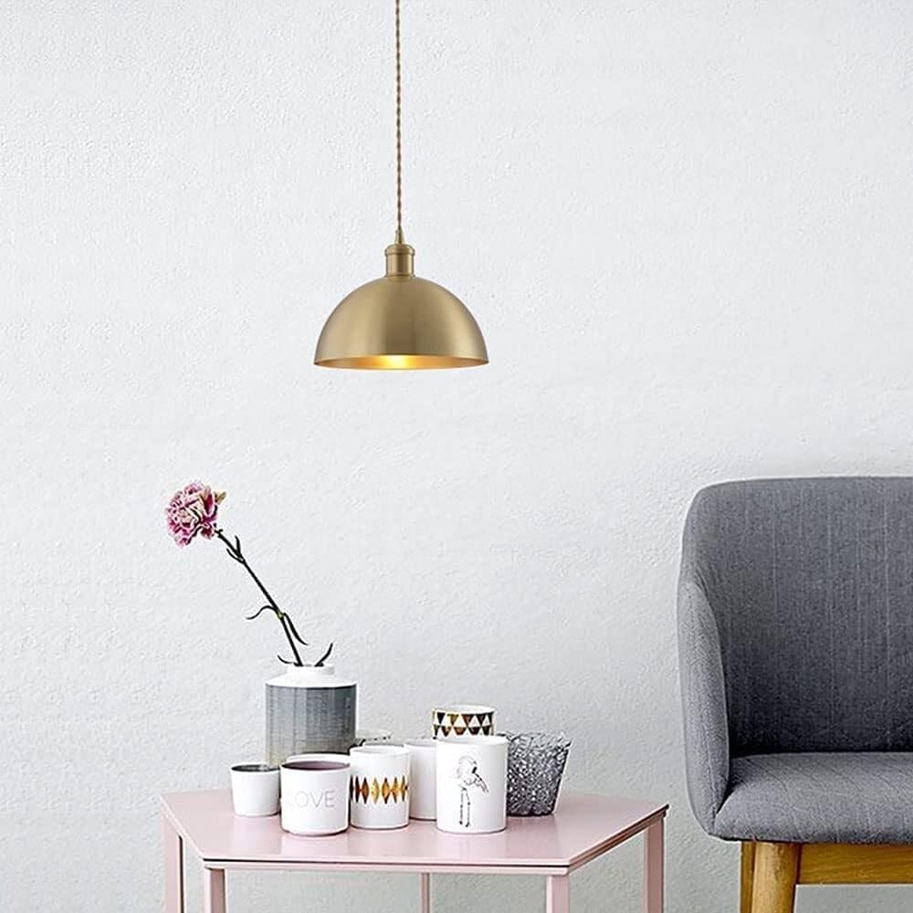 

Золотисто-медный куполообразный подвесной светильник в индустриальном стиле, потолочная подвесная люстра для коридора, прохода, лестницы, прихожей (Размер : 30см), U-1825 20cm