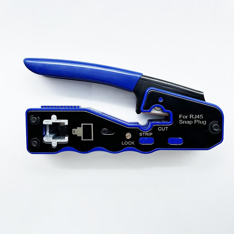 Professional Multifunctional Network Cable Pliers with 8P Crystal Head Crimping, Wire Stripper, and Cutter
