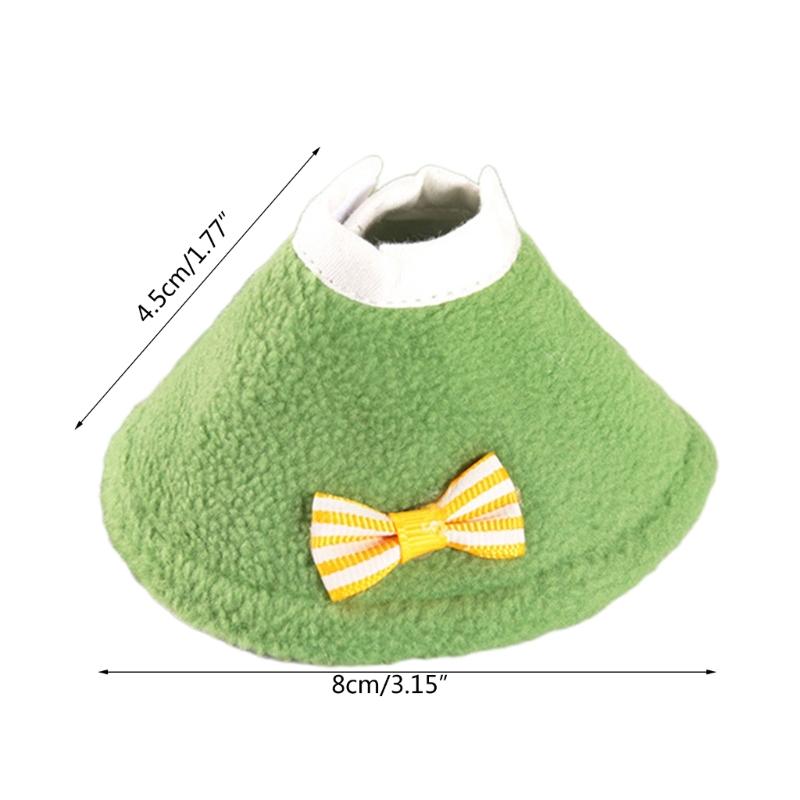 Bird Elizabethan Collars Parrot Feather Plucking Collar Comfortable Plush Recovery Cone for Small Budgerigar Cockatiel