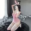 Sexy Bodysuit Uniform Sweet Rabbit Girl Cosplay Costumes Temptation Women Rabbit Ears Roleplay Party Club Wear Set