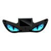 Lumière LED de Voiture sans Fil Yeux de Diable Solaires pour Pare-brise, Panneau d'Avertissement de Fenêtre à Installation Magnétique avec Trois Modes d'Affichage Personnalisés Intelligents, Numérique