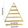 Lipstick Perfume Wall Shelf Wall-Mounted 5-Tiers Triangular Metal Nail Polish Organizer 5PCS/Set Cosmetic Display Perfume Holder