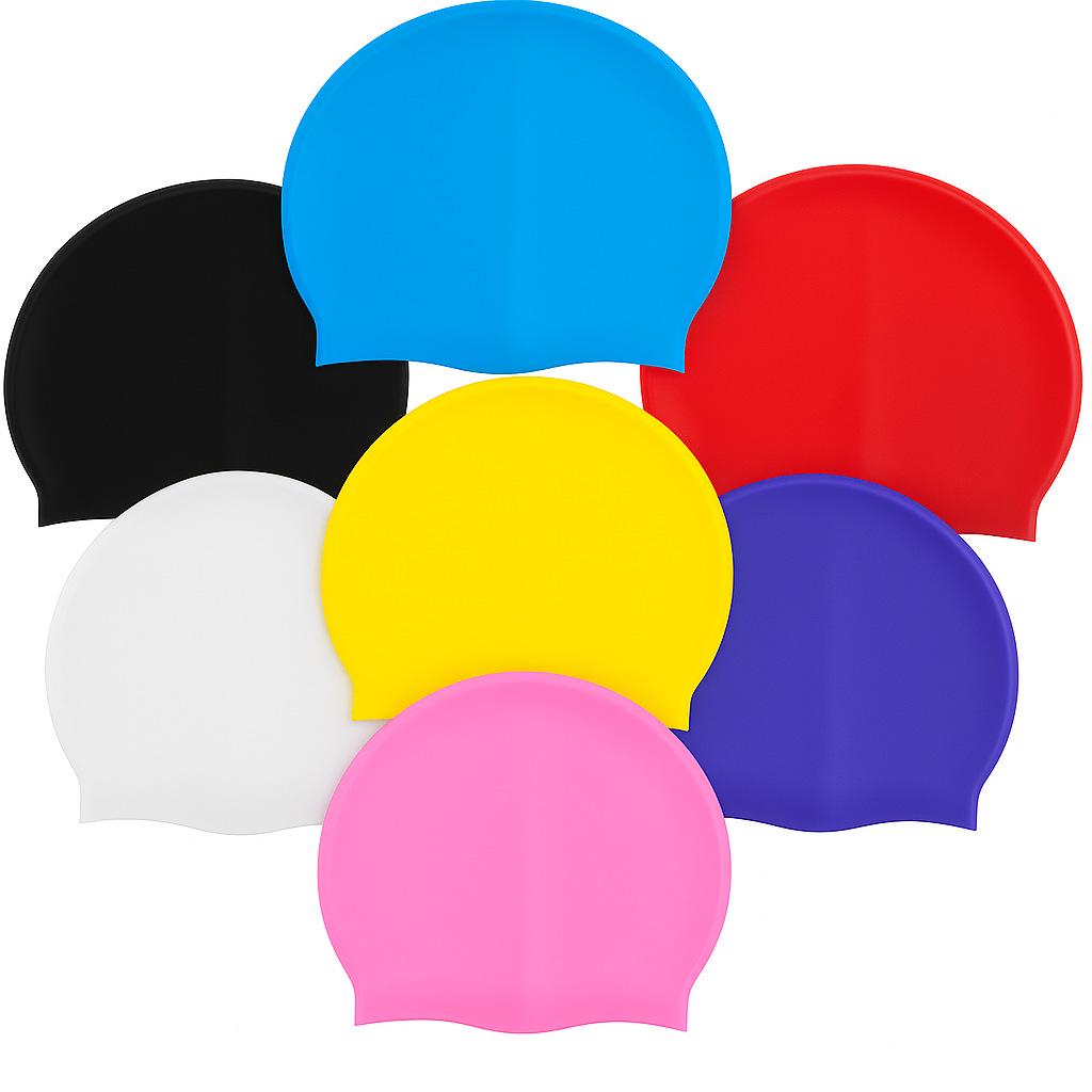 Waterproof Silicone Swim Cap - Tear-Resistant, Anti-Chlorine, Comfortable Fit, Gentle on Hair