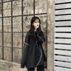 Felpe con cappuccio senza cappello Harajuku BF Style Nero Hip-hop Chic Teens Felpe Autunno Trendy All-match Daily Simple Womens Streetwear Nuovo