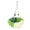 Bird Nest Bed Hanging Swing Soft Plush Warm Comfortable Parrot Breeding Nest Bed with Bell Pendant for Home Indoor