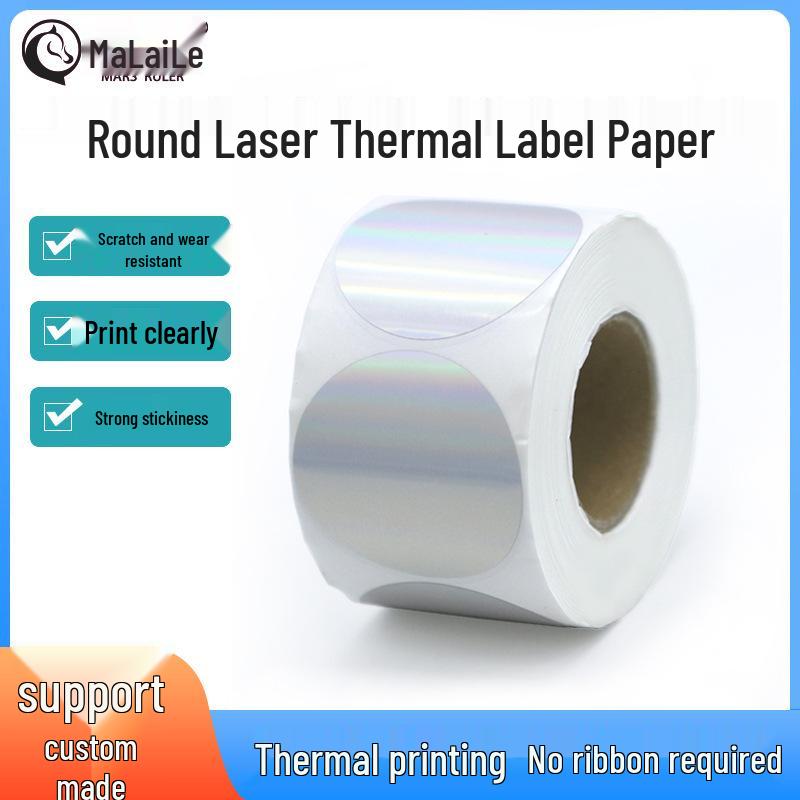 Silver Thermal Adhesive Printable Food Label