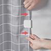 S-1set Mehrzweck-Vorhangclip - Transparentes Plastik, Kein Strom erforderlich - Sehr gut geeignet für Badezimmer und Küchen
