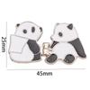 Verstellbare Clips für Hosenverschluss Hosennadel Dekoration Niedlicher Panda Knopf Taillenverenger für lockere Jeans Kein Nähen erforderlich