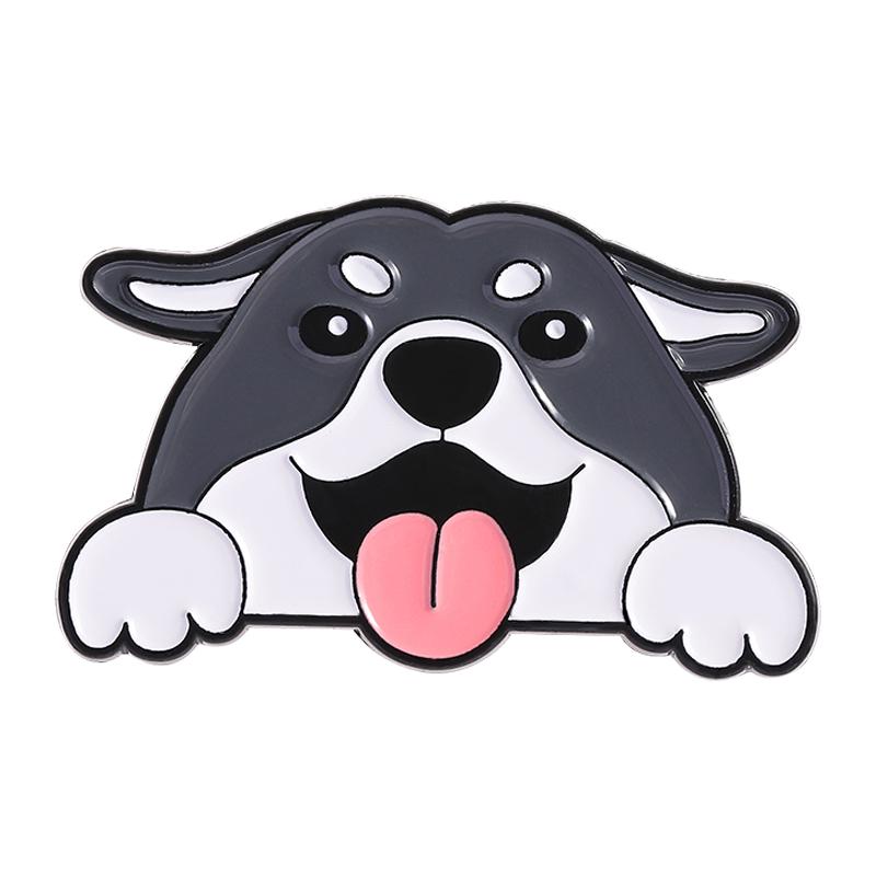 Dogs Puppy Enamel Pins Beagle Border Collie German Shepherd Golden Retriever Husky Corgi Brooches Lapel Badges Animal Jewelry