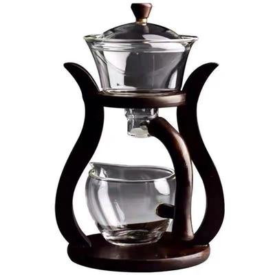 Magnetic Water Diversion Lazy Kungfu Tea Set High Borosilicate Glass Magnetic Teapot Suit  Adults