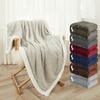 Luxurious Sherpa Flannel Fleece Blanket Soft Plush Warm Thickened Comfort
