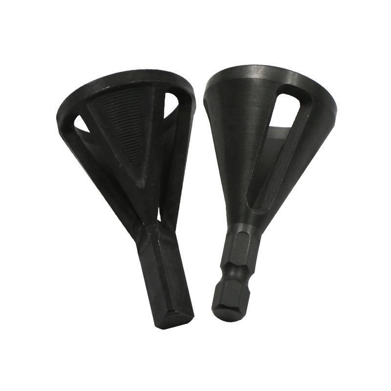 Deburring Chamfer Tool for Angle Grinders - Trims & Removes Burrs, Fits Collet Drills, New Design