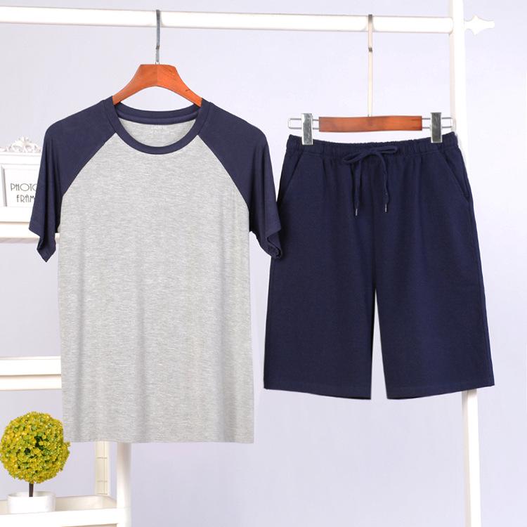 Men's Modal Pajamas Summer Sleepwear Set