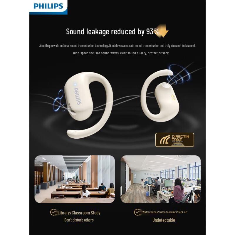 Philips TAT2739 Open-Ear Bluetooth Sport Headphones