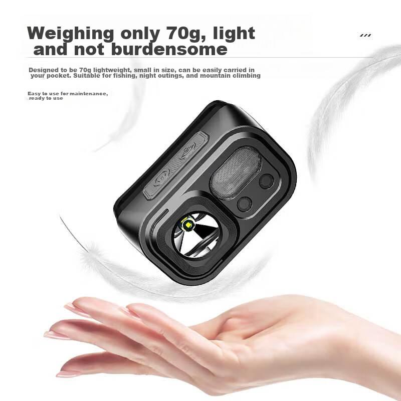 Motion Sensor Headlamp, High Brightness Night Fishing Light, Head-Mounted Work Light, Long Battery Life Outdoor Mining Lamp, Fishing Light