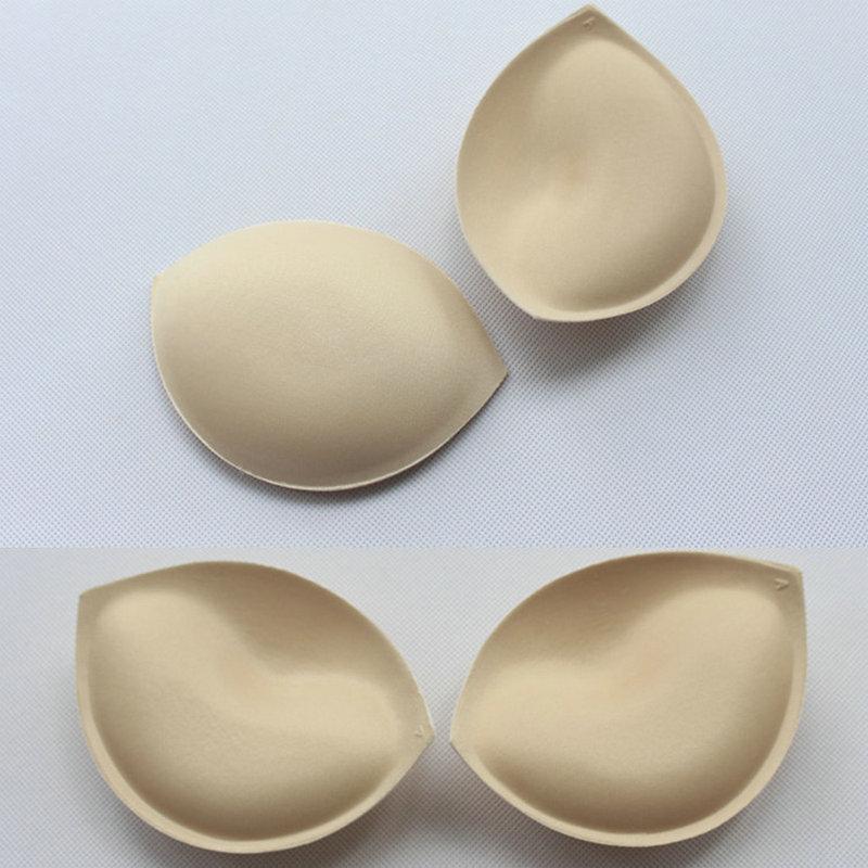 1Pair Sponge Inserts In Bra Padded for Breast Push Up Fill Brassiere Breast Patch Pads On The Chest Removeable Bra Enhancers