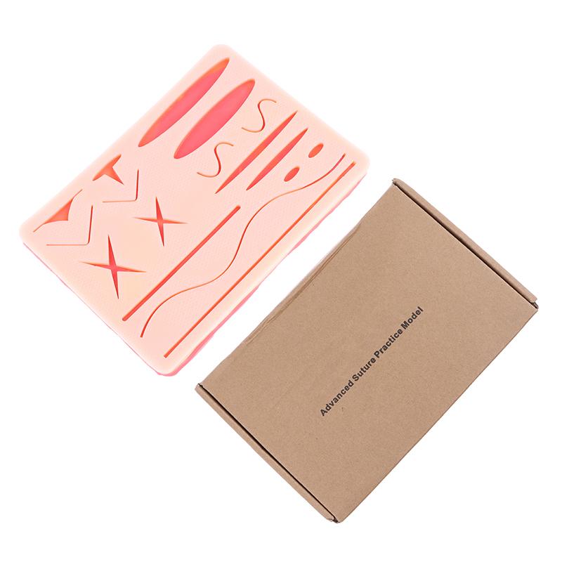 

Suture Silicone Surgical Training Skin Medical Silicone Suture Practice Pad Reusable Teaching Model one size